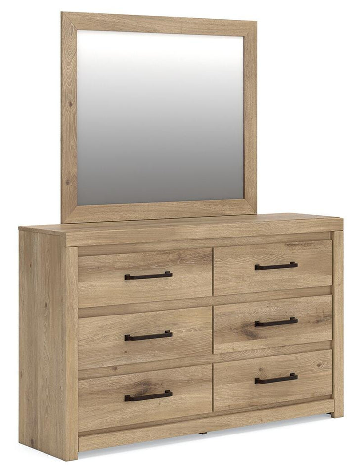 Brozmont Dresser and Mirror - Tan