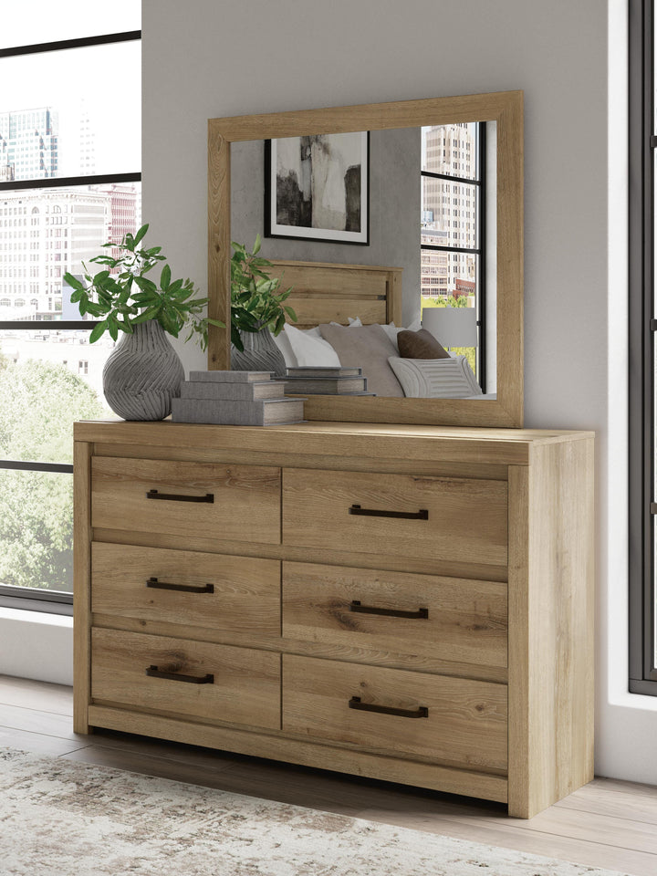 Brozmont Dresser and Mirror - Tan