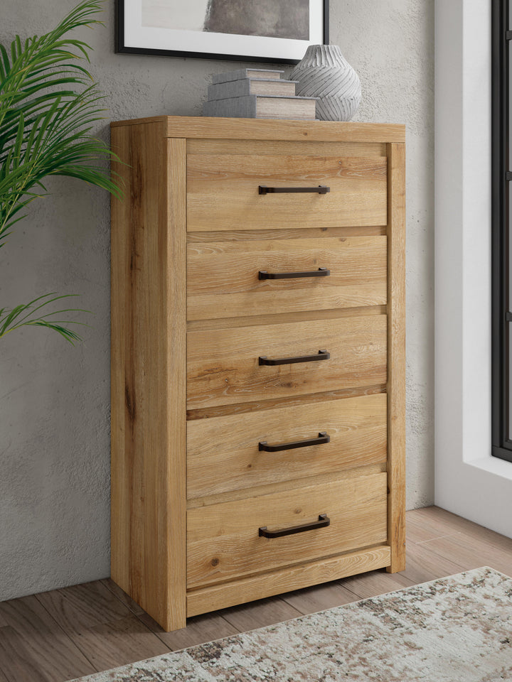 Brozmont Chest of Drawers - Tan