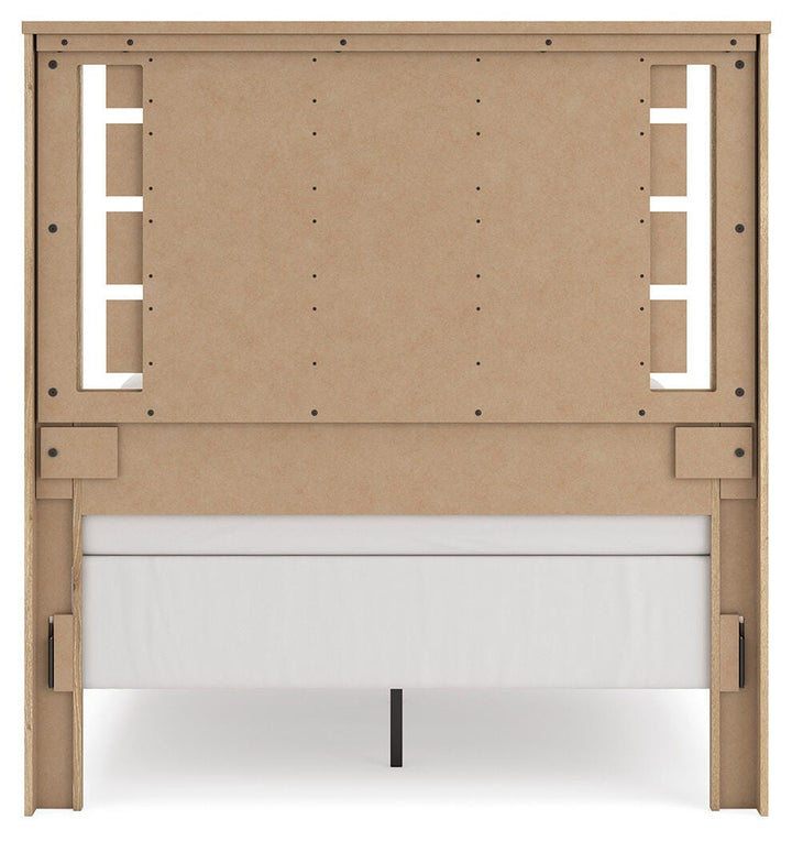Brozmont Full Panel Bed - Tan (6)