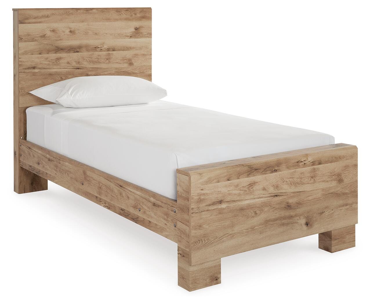 Hyanna Twin Panel Bed - Beige (1)