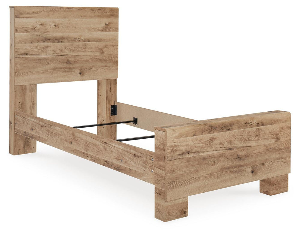 Hyanna Twin Panel Bed - Beige (3)