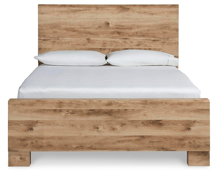 Hyanna King Panel Bed - Tan Brown (4)