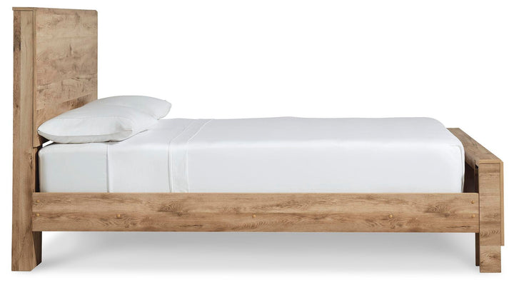 Hyanna Queen Panel Bed - Tan Brown (5)