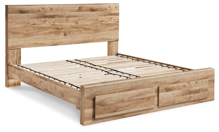 Hyanna King Panel Storage Bed, Dresser and Mirror - Tan Brown (7)