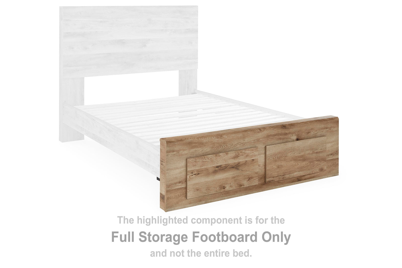 Hyanna Full Storage Footboard - Beige (2)