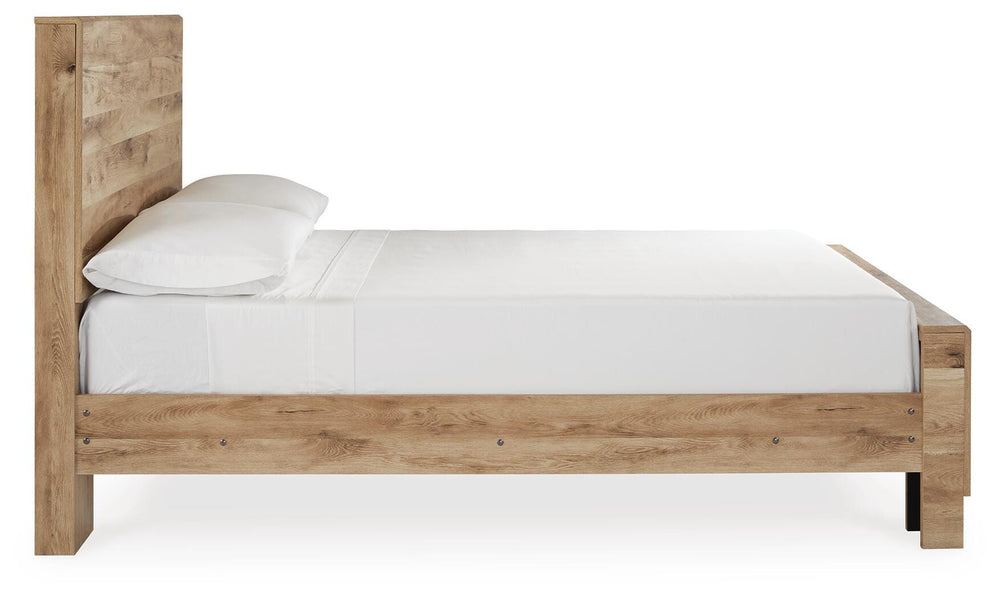Hyanna Full Panel Bed - Beige (5)