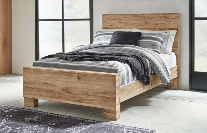 Hyanna Full Panel Bed - Beige (2)