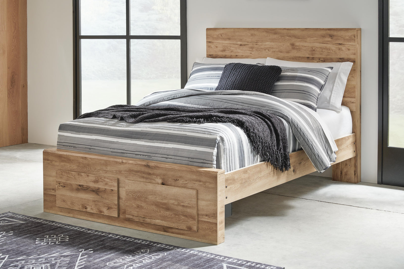 Hyanna Full Panel Storage Bed - Beige (2)