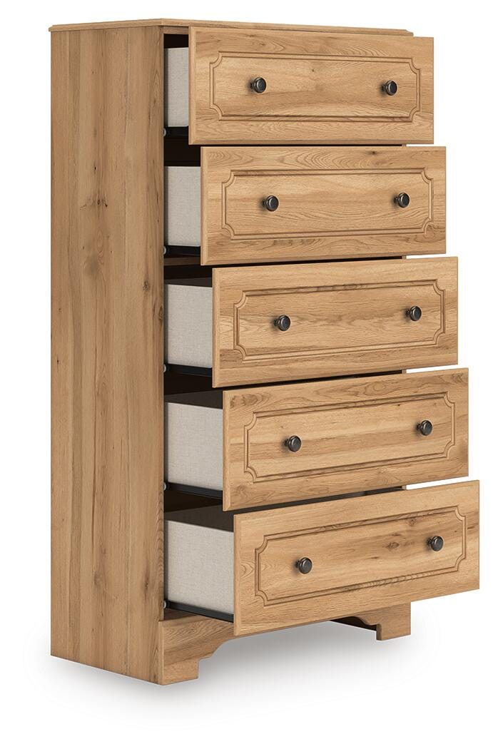 Aleaport Chest of Drawers - Light Brown (2)