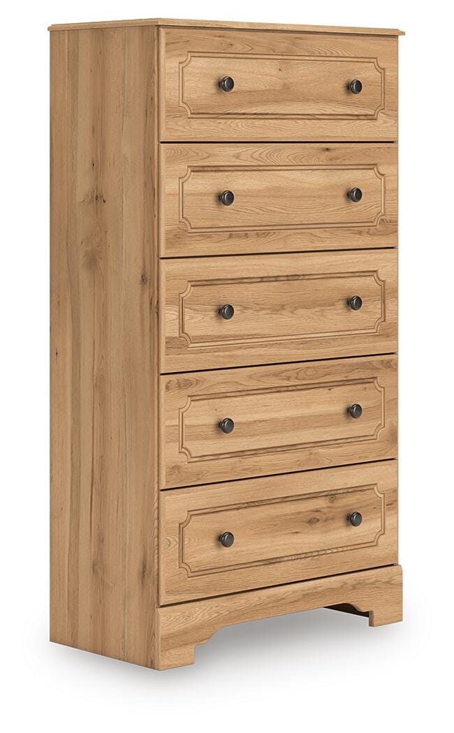 Aleaport Chest of Drawers - Light Brown (3)