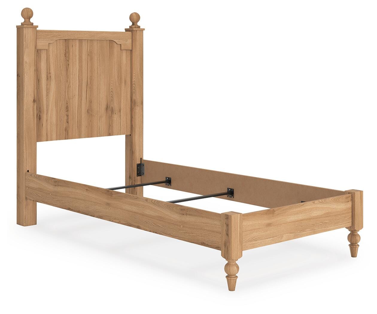 Aleaport Twin Panel Bed - Light Brown (2)