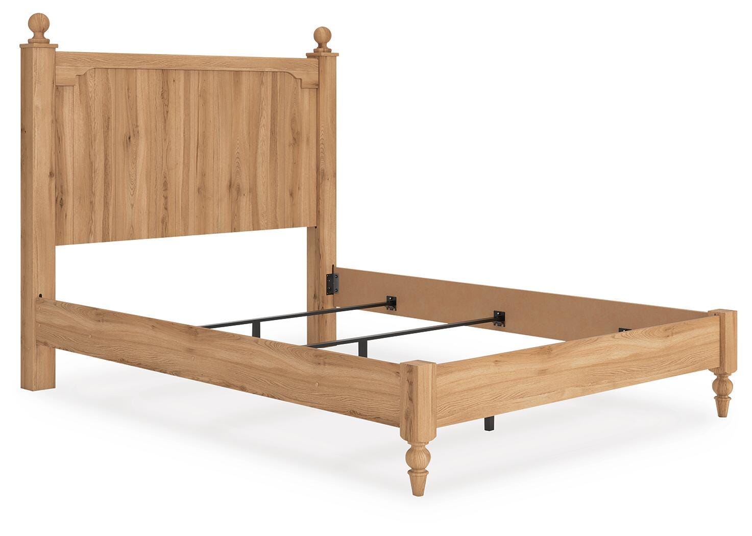 Aleaport Queen Panel Bed - Light Brown (2)