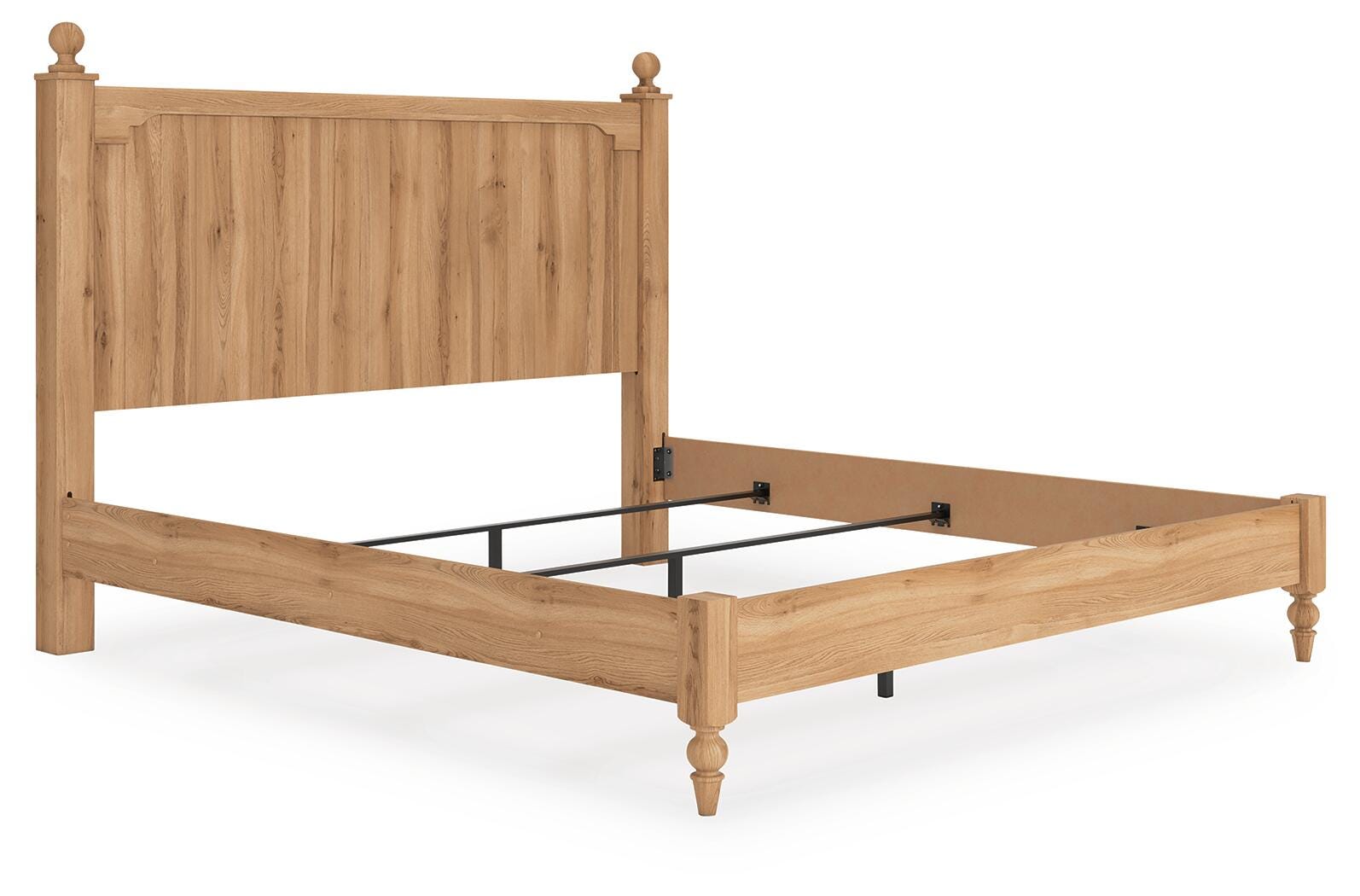 Aleaport King Panel Bed - Light Brown (2)