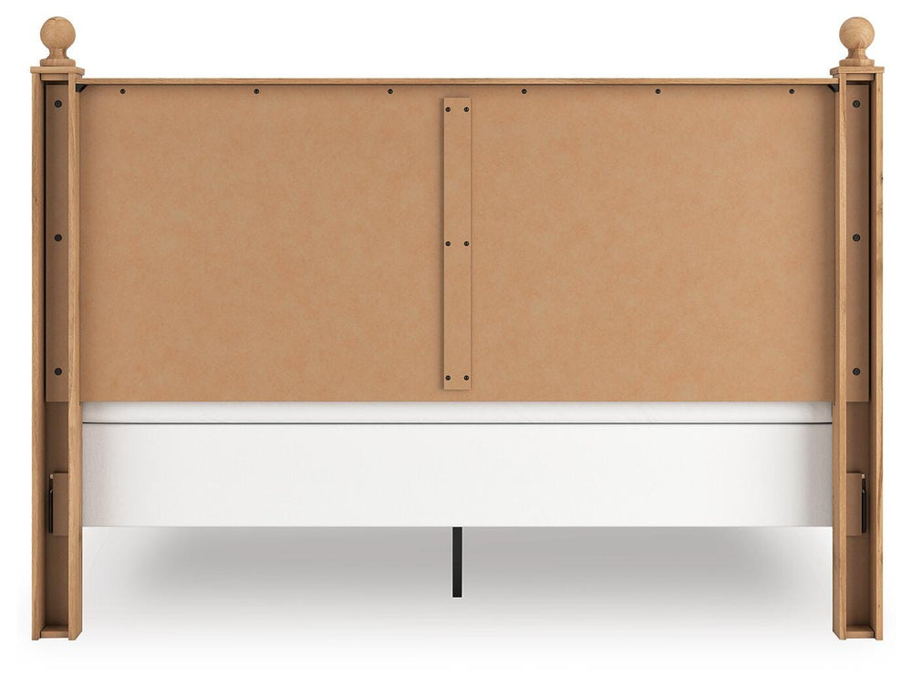 Aleaport King Panel Bed - Light Brown (4)
