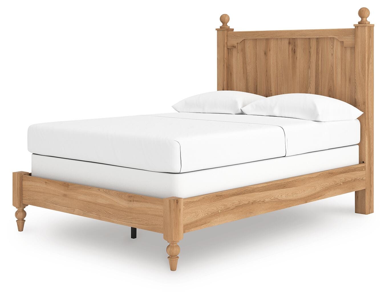 Aleaport Full Panel Bed - Light Brown (1)