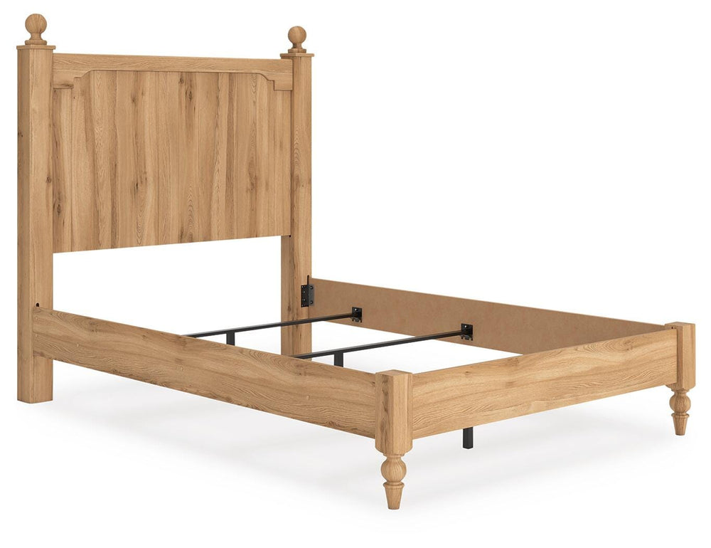 Aleaport Full Panel Bed - Light Brown (2)
