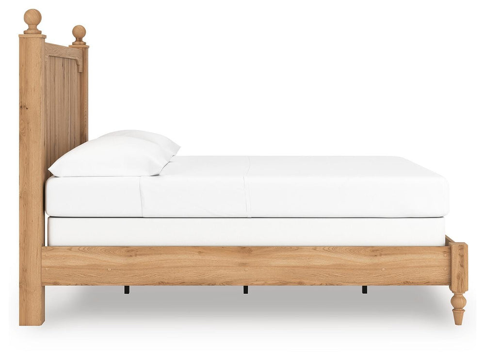 Aleaport Full Panel Bed - Light Brown (7)