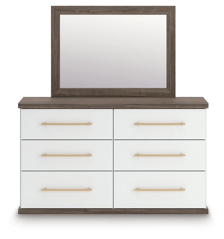 Kendanport Dresser and Mirror - White (4)