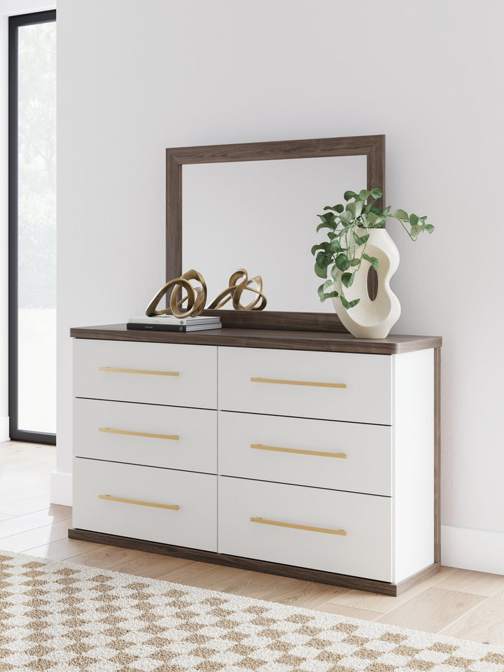 Kendanport Dresser and Mirror - White (2)