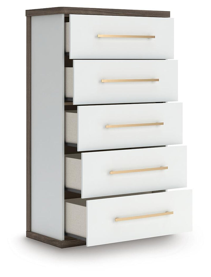 Kendanport Chest of Drawers - White (3)