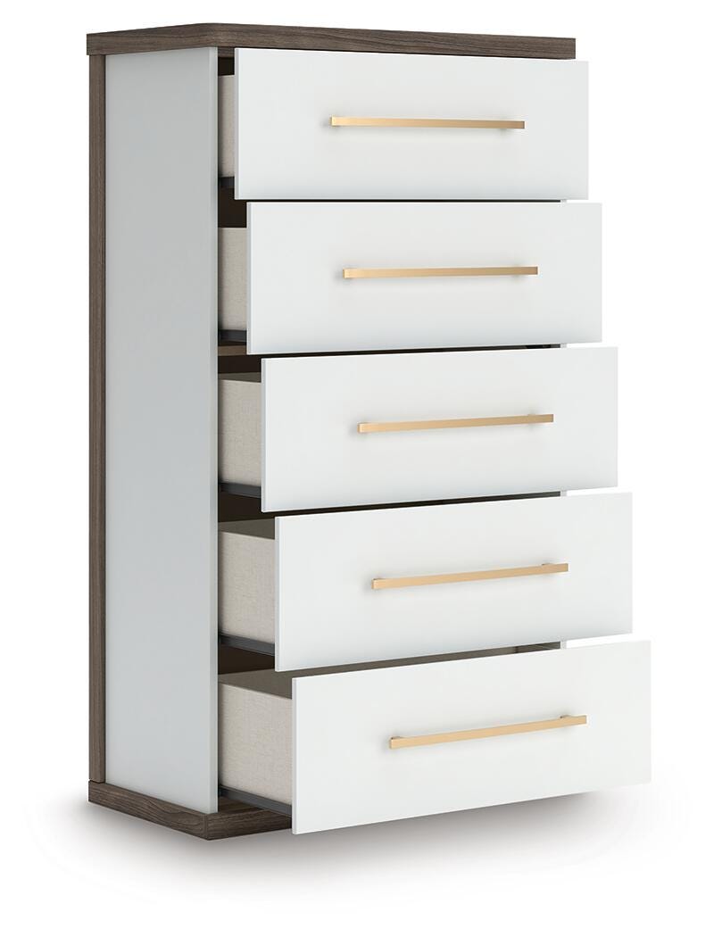 Kendanport Chest of Drawers - White (3)