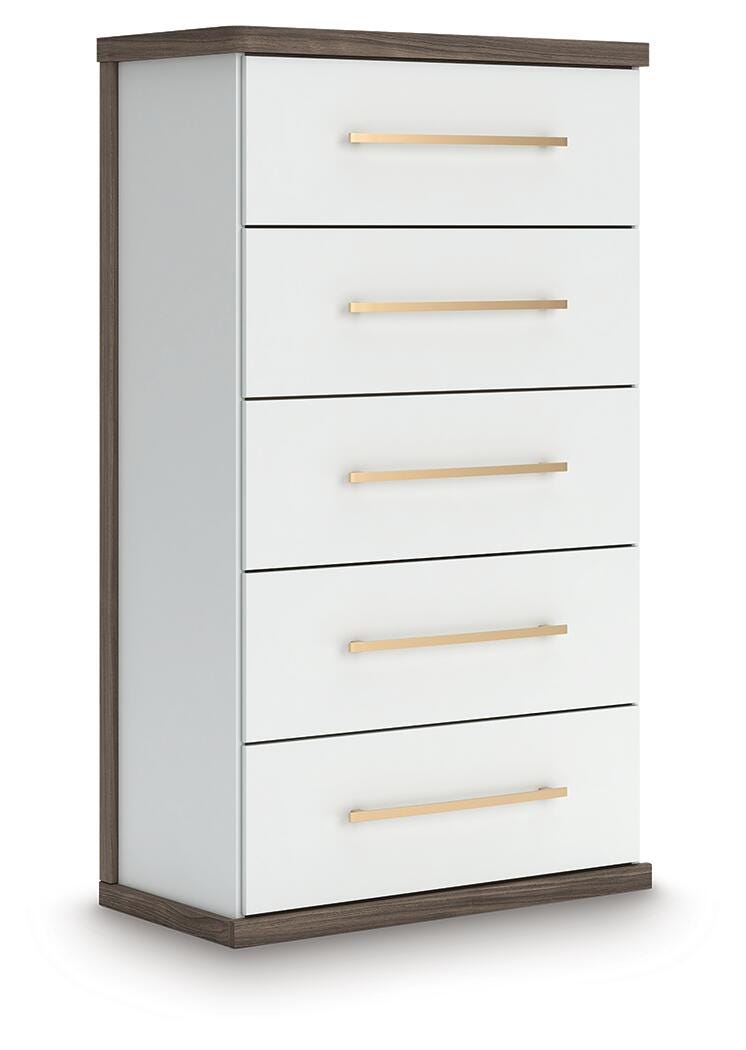 Kendanport Chest of Drawers - White (1)