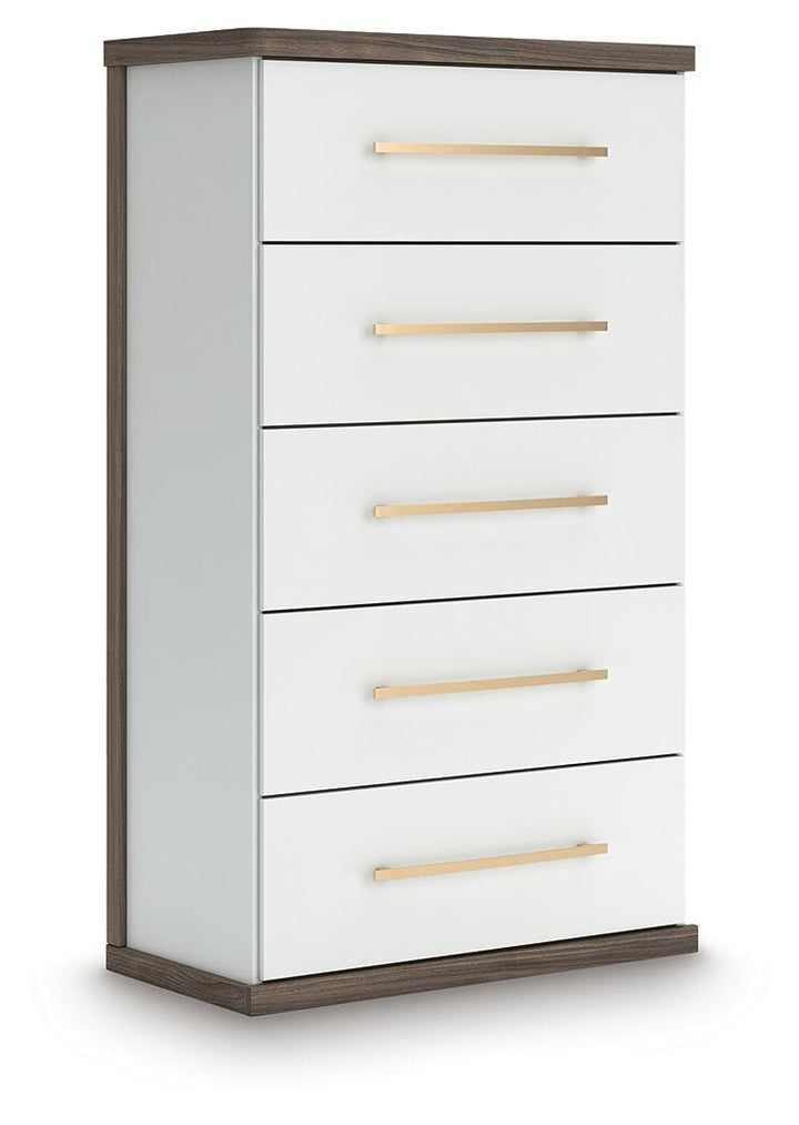 Kendanport Chest of Drawers - White (1)