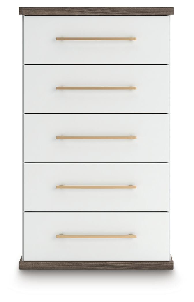 Kendanport Chest of Drawers - White (4)