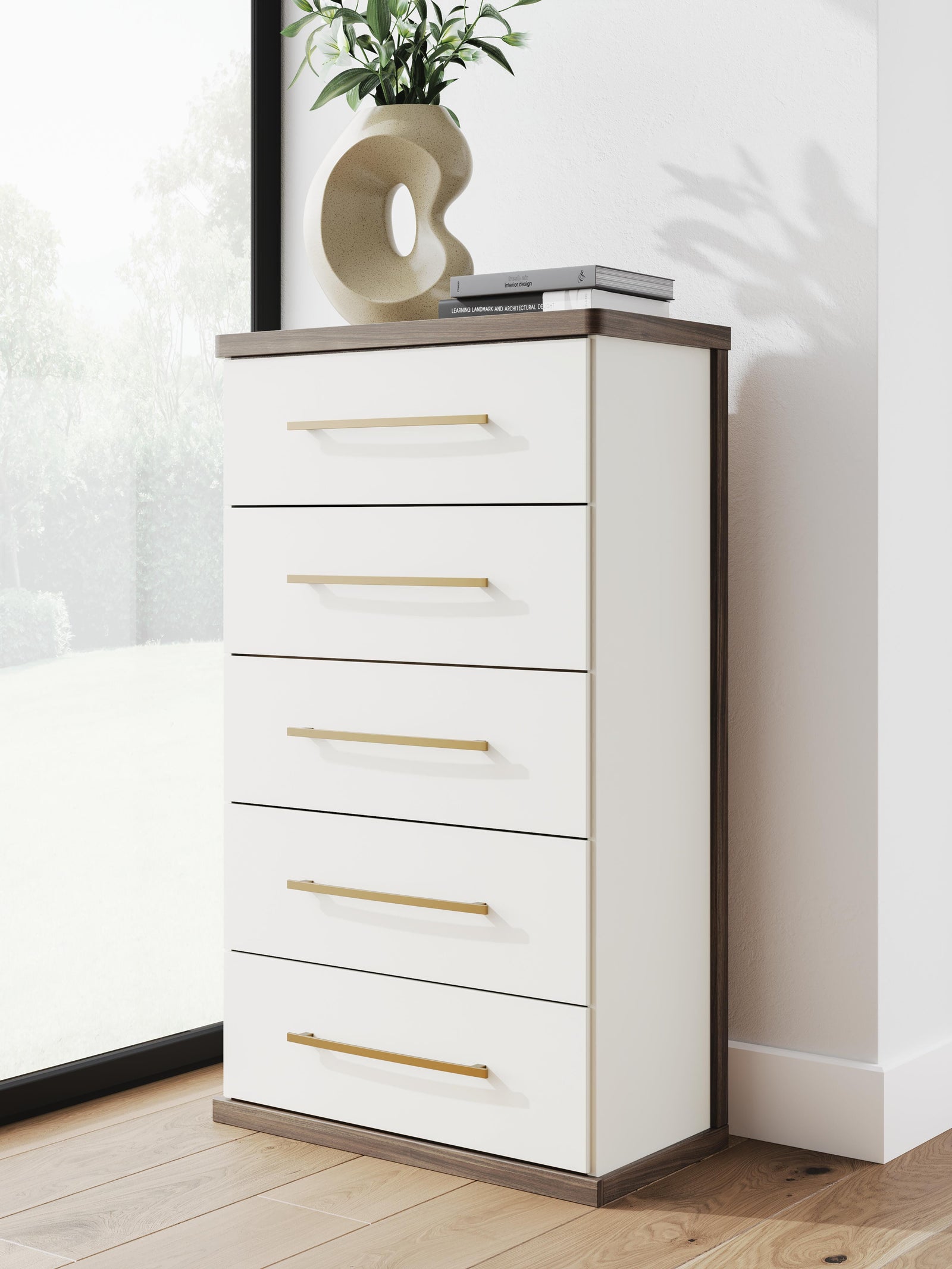 Kendanport Chest of Drawers - White (2)
