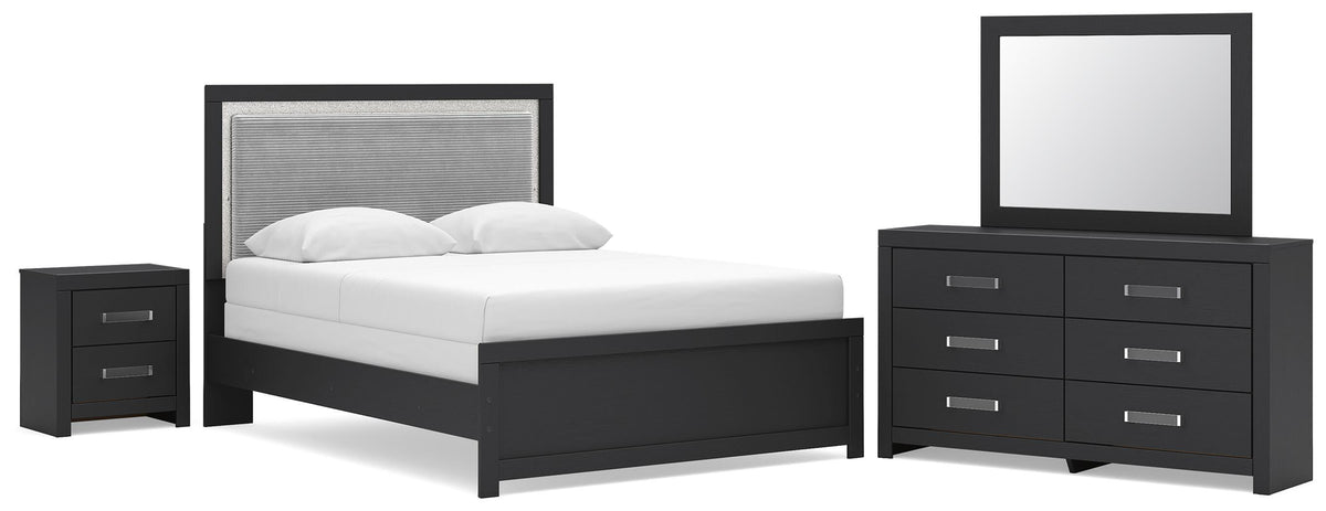 Maeling Queen Panel Bed, Dresser, Mirror and Nightstand (1)