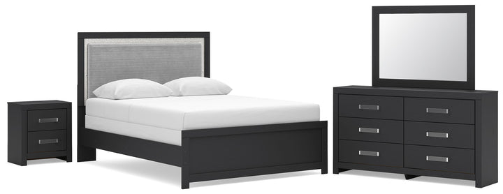 Maeling Queen Panel Bed, Dresser, Mirror and Nightstand (1)