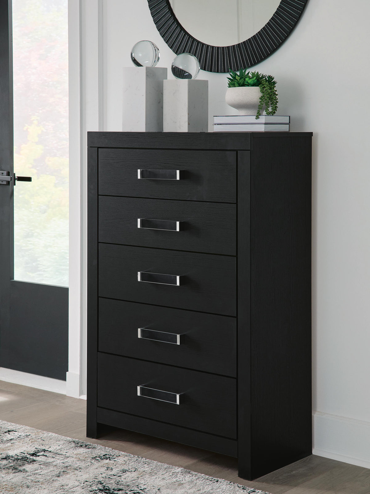 Maeling Chest of Drawers - Black (2)