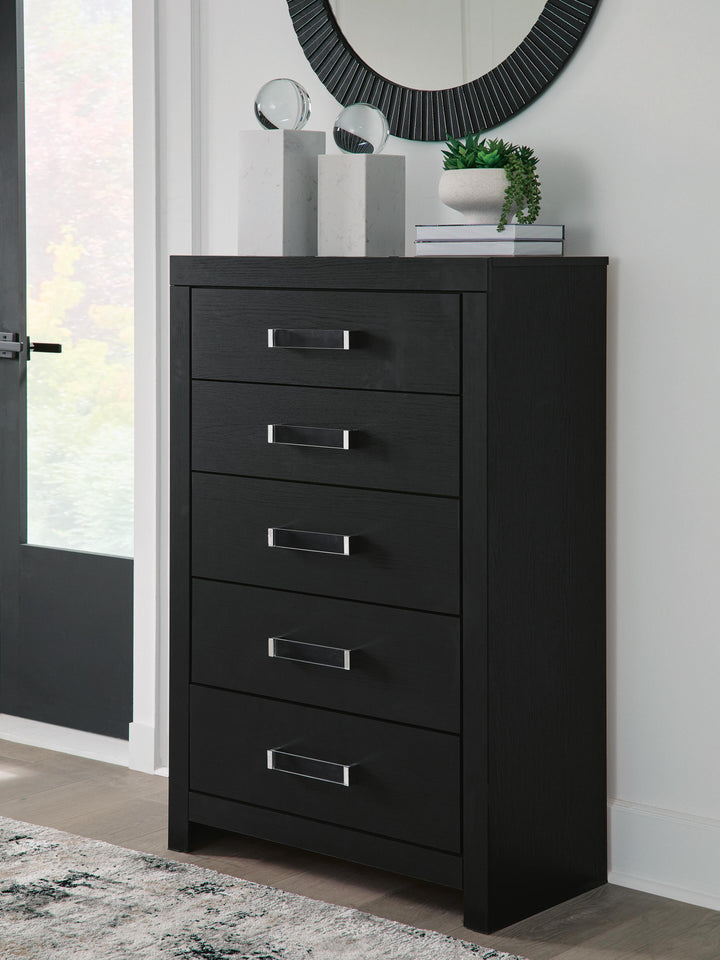 Maeling Chest of Drawers - Black (2)