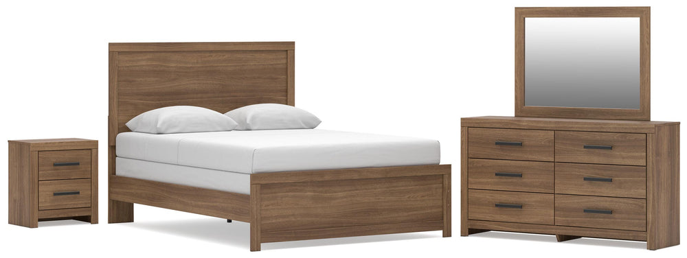 Broachmyn Queen Panel Bed, Dresser, Mirror and Nightstand (1)
