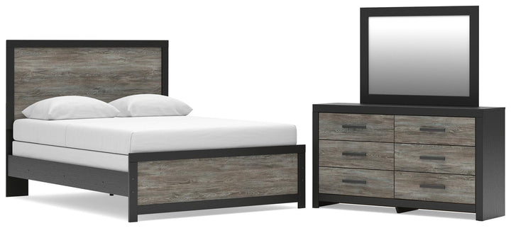 Broachmyn Queen Panel Bed, Dresser and Mirror (1)