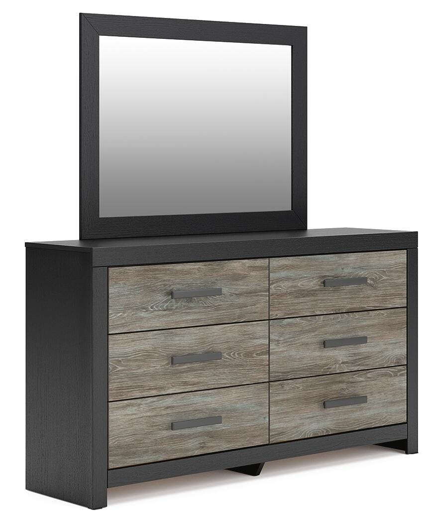Broachmyn Queen Panel Bed, Dresser and Mirror (3)