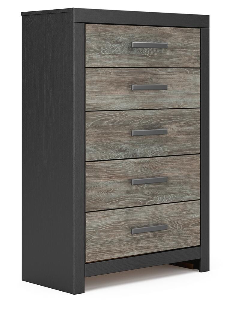 Broachmyn Chest of Drawers - Black/Gray (1)