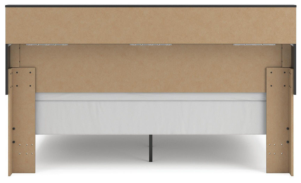 Broachmyn King Bookcase Bed - Black/Gray (6)