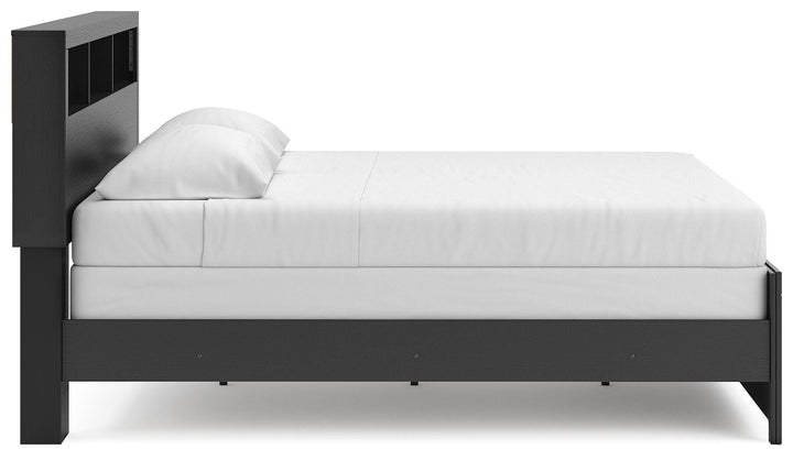 Broachmyn King Bookcase Bed - Black/Gray (5)