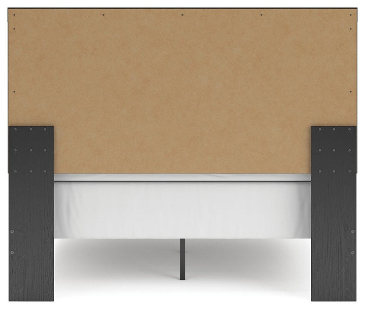 Broachmyn Queen Panel Bed - Black/Gray (6)