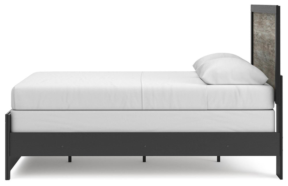 Broachmyn Queen Panel Bed - Black/Gray (7)