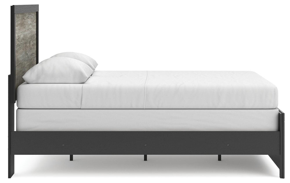 Broachmyn Queen Panel Bed - Black/Gray (5)