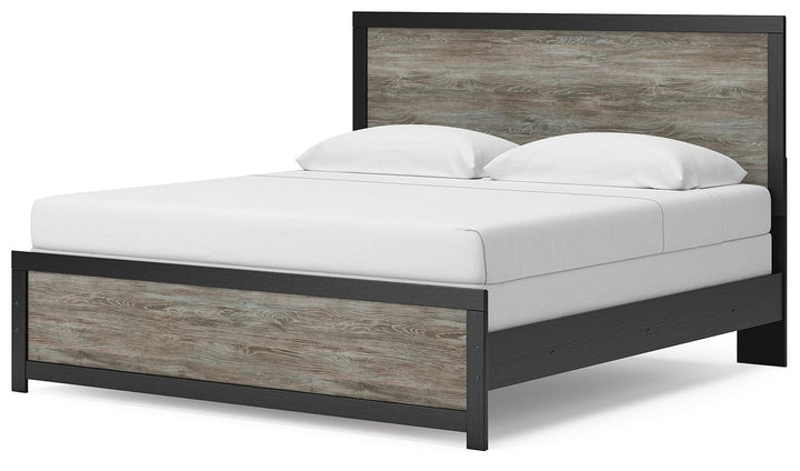 Broachmyn King Panel Bed - Black/Gray (4)