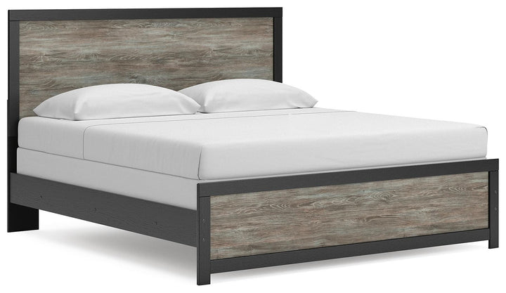 Broachmyn King Panel Bed - Black/Gray (1)