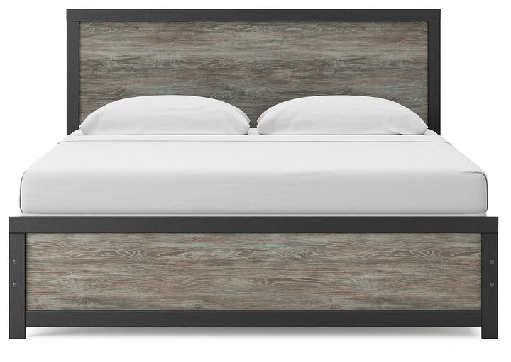 Broachmyn King Panel Bed - Black/Gray (3)