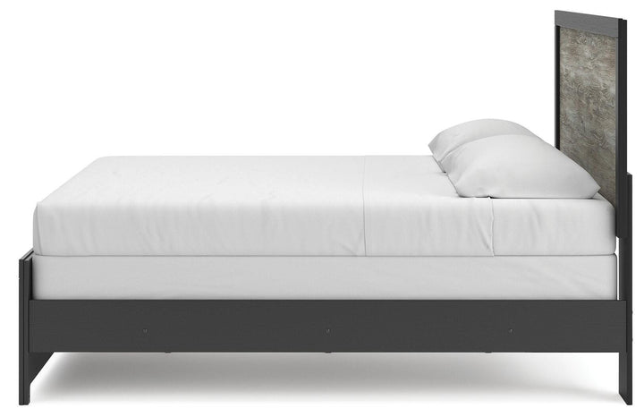 Broachmyn King Panel Bed - Black/Gray (7)