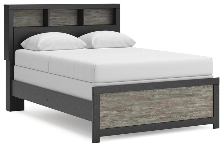 Broachmyn Full Bookcase Bed - Black/Gray (1)