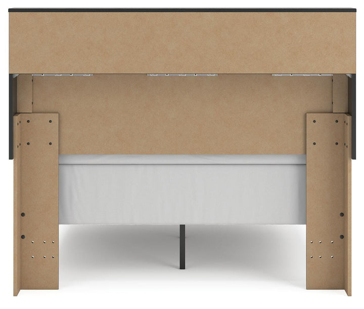 Broachmyn Full Bookcase Bed - Black/Gray (6)