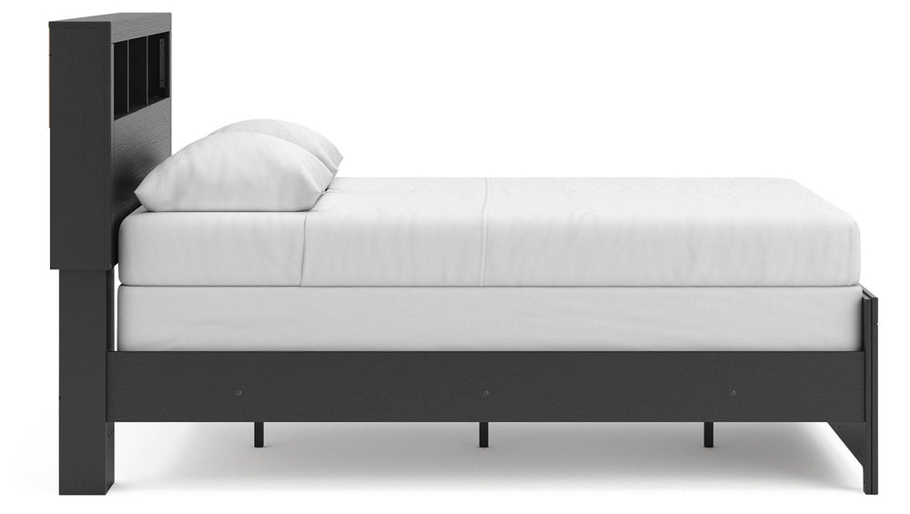 Broachmyn Full Bookcase Bed - Black/Gray (5)